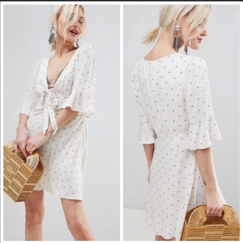Free People All Yours Polka Dots Mini Dress Size 2